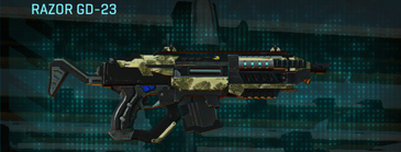 Razor GD-23 with Palm weapon camouflage applied.