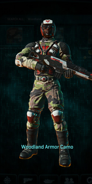 TR Combat Medic with Woodland armor camouflage applied.