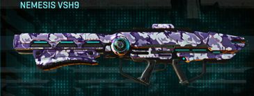 Nemesis VSH9 with Urban Forest (VS) weapon camouflage applied.