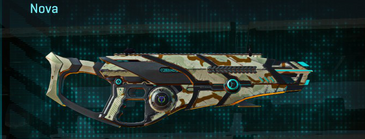 Nova with California Scrub weapon camouflage applied.