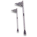 Flash White Go Go Flag