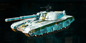 Stock NC Vanguard with Esamir Snow vehicle camouflage applied.