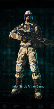 NC Combat Medic with Indar Scrub armor camouflage applied.