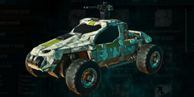 Stock NC Harasser with Indar Dry Ocean vehicle camouflage applied.