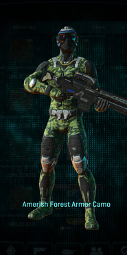 NC Infiltrator with Amerish Forest armor camouflage applied.