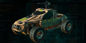 Stock NC Harasser with Indar Canyons V1 vehicle camouflage applied.