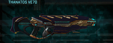 Thanatos VE70 with Indar Dunes weapon camouflage applied.