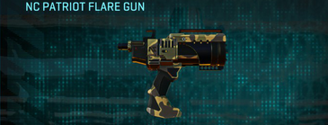 NC Patriot Flare Gun with Indar Highlands V1 weapon camouflage applied.