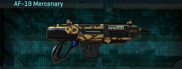 AF-19 Mercenary with Giraffe weapon camouflage applied.