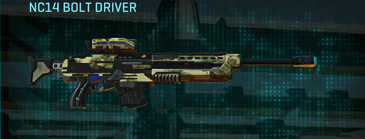 NC14 Bolt Driver with Palm weapon camouflage applied.