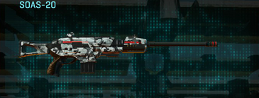 SOAS-20 with Forest Greyscale weapon camouflage applied.