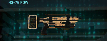 NS-7G PDW with Indar Canyons V1 weapon camouflage applied.