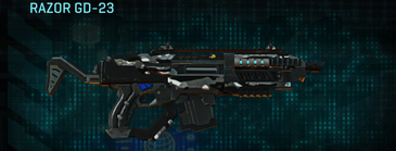 Tazor GD-23 with Indar Dry Brush weapon camouflage applied.