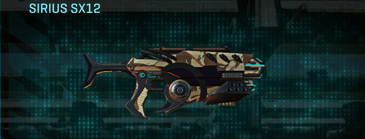 Sirius SX12 with Indar Scrub weapon camouflage applied.