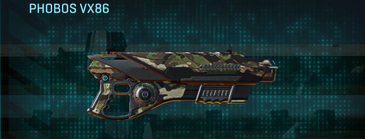 Phobos VX86 with Woodland weapon camouflage applied.