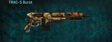 TRAC-5 Burst with Giraffe weapon camouflage applied.