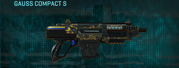 Gauss Compact S with Indar Highlands V1 weapon camouflage applied.