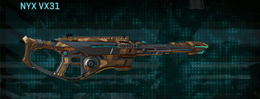 Nyx VX31 with Indar Plateau weapon camouflage applied.