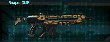 Reaper DMR with Giraffe weapon camouflage applied.