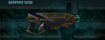 Serpent VE92 with Indar Highlands V2 weapon camouflage applied.