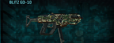 Blitz GD-10 with Scrub Forest weapon camouflage applied.