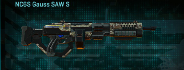 NC6S Gauss SAW S with Arid Forest weapon camouflage applied.