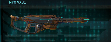 Nyx VX31 with Indar Rock weapon camouflage applied.