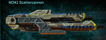 NCM1 Scattercannon with Arid Forest weapon camouflage applied.