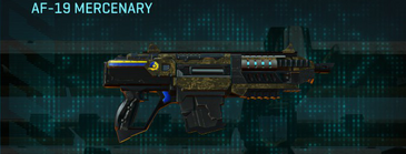 AF-19 Mercenary with Indar Highlands V2 weapon camouflage applied.