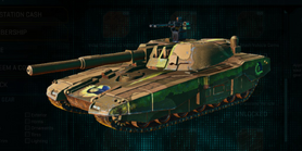 Stock NC Vanguard with Indar Plateau vehicle camouflage applied.