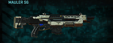 Mauler S6 with Indar Dry Ocean weapon camouflage applied.