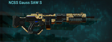 NC6S Gauss SAW S with Sandy Scrub weapon camouflage applied.