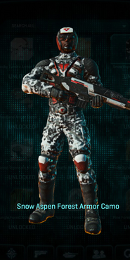 TR Combat Medic with Snow Aspen Forest armor camouflage applied.