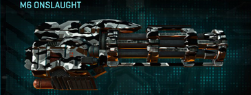 M6 Onslaught with Indar Dry Brush weapon camouflage applied.