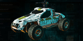 Stock NC Harasser with Esamir Snow vehicle camouflage applied.