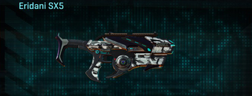 Eridani SX5 with Forest Greyscale weapon camouflage applied.