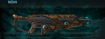 Nova with Indar Rock weapon camouflage applied.