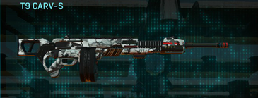 T9 CARV-S with Forest Greyscale weapon camouflage applied.