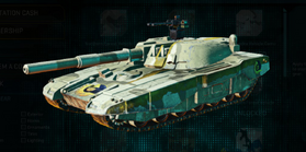 Stock NC Vanguard with Indar Dry Ocean vehicle camouflage applied.