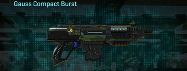 Gauss Compact Burst with Amerish Leaf weapon camouflage applied.