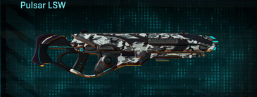 Pulsar LSW with Forest Greyscale weapon camouflage applied.