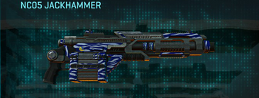 NC05 Jackhammer with Zebra (NC) weapon camouflage applied.