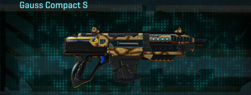 Gauss Compact S with Giraffe weapon camouflage applied.