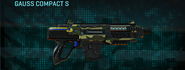 Gauss Compact S with Temperate Forest weapon camouflage applied.