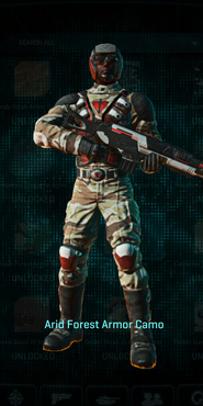 TR Combat Medic with Arid Forest armor camouflage applied.
