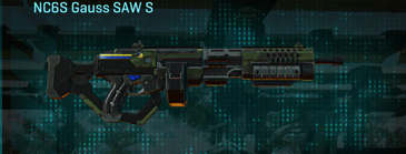 NC6S Gauss SAW S with Amerish Leaf weapon camouflage applied.