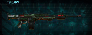 T9 CARV with Clover weapon camouflage applied.