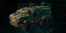 Stock NC Sunderer with Indar Highlands V1 vehicle camouflage applied.