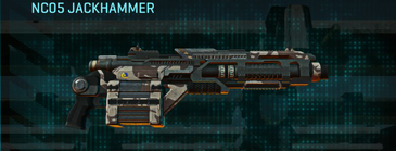 NC05 Jackhammer with Indar Scrub weapon camouflage applied.