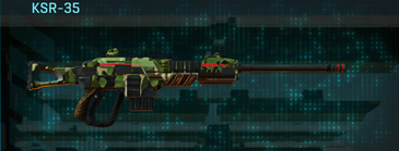 KSR-35 with Jungle Forest weapon camouflage applied.